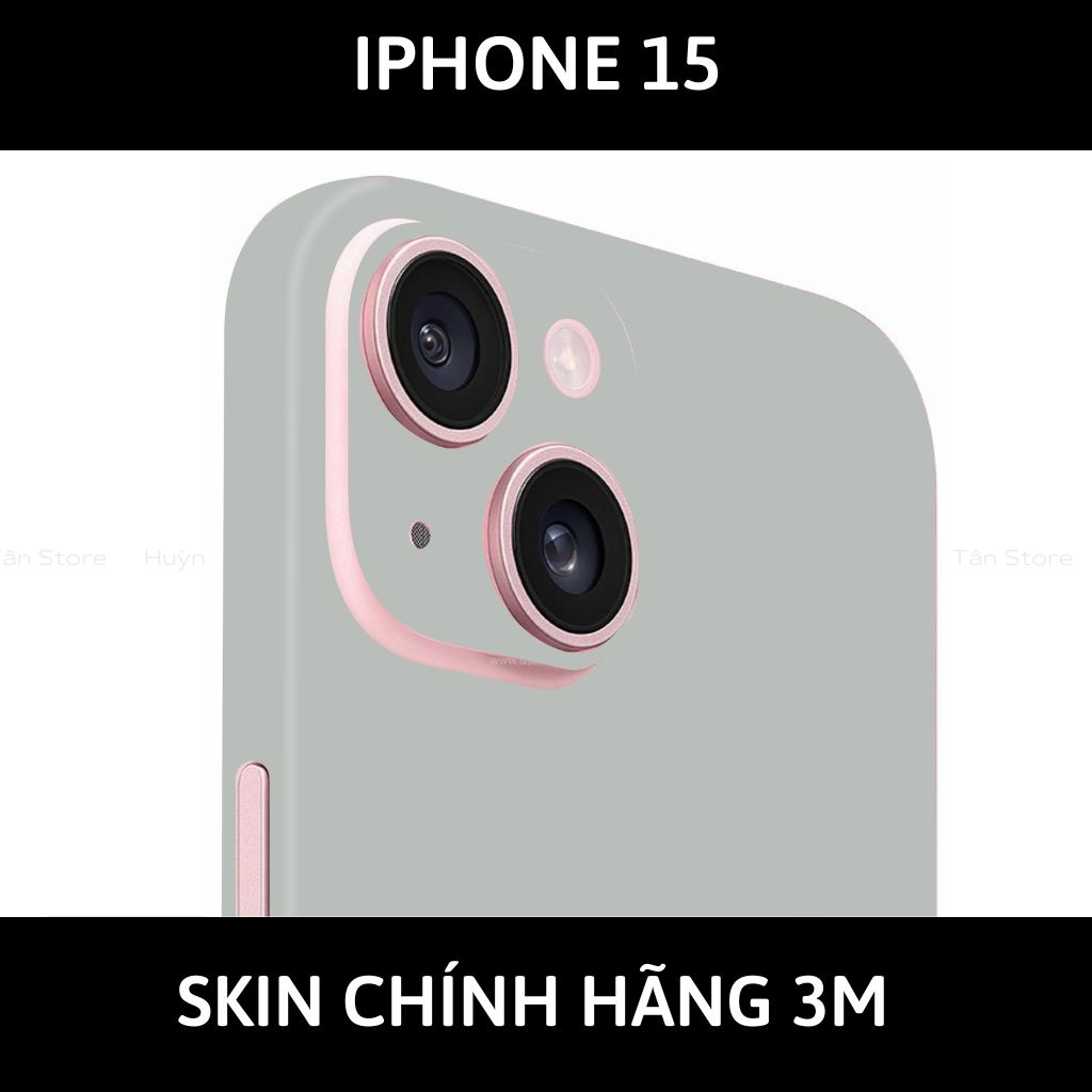 Dán skin điện thoại Iphone 15, Iphone 15 Plus full body và camera nhập khẩu chính hãng USA phụ kiện điện thoại huỳnh tân store - PASTEL BLACK - Warp Skin Collection