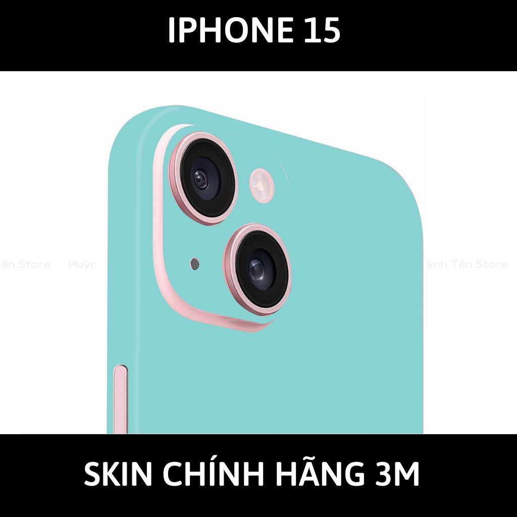 Dán skin điện thoại Iphone 15, Iphone 15 Plus full body và camera nhập khẩu chính hãng USA phụ kiện điện thoại huỳnh tân store - PASTEL SKYBLUE - Warp Skin Collection