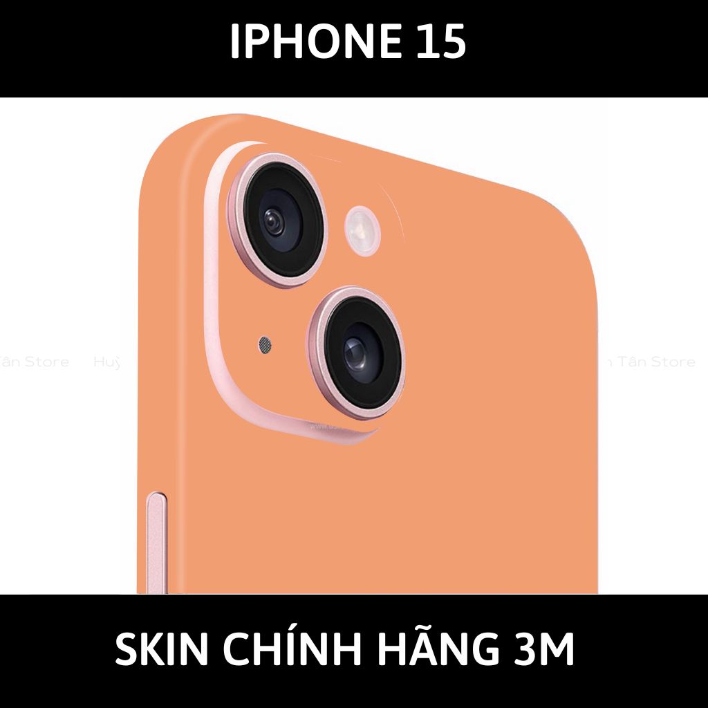 Dán skin điện thoại Iphone 15, Iphone 15 Plus full body và camera nhập khẩu chính hãng USA phụ kiện điện thoại huỳnh tân store - PASTEL ORANGE - Warp Skin Collection