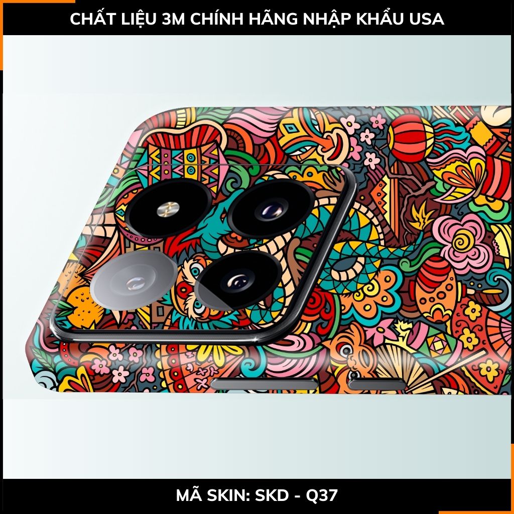 Dán skin điện thoại Xiaomi Mi 14 , Mi 14 Pro full body và camera nhập khẩu chính hãng USA in hình NEW YEAR 2024 - SKD Q37 phụ kiện điện thoại huỳnh tân store