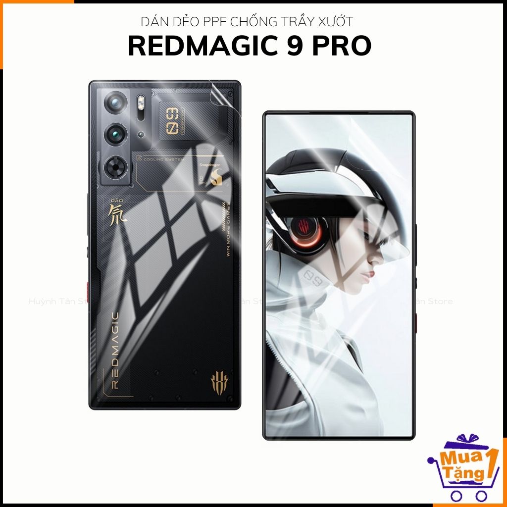 Dán dẻo ppf zte redmagic 9 pro trong suốt hoặc nhám chống bám vân tay bảo vệ camera mua 1 tặng 1 phụ kiện điện thoại huỳnh tân store