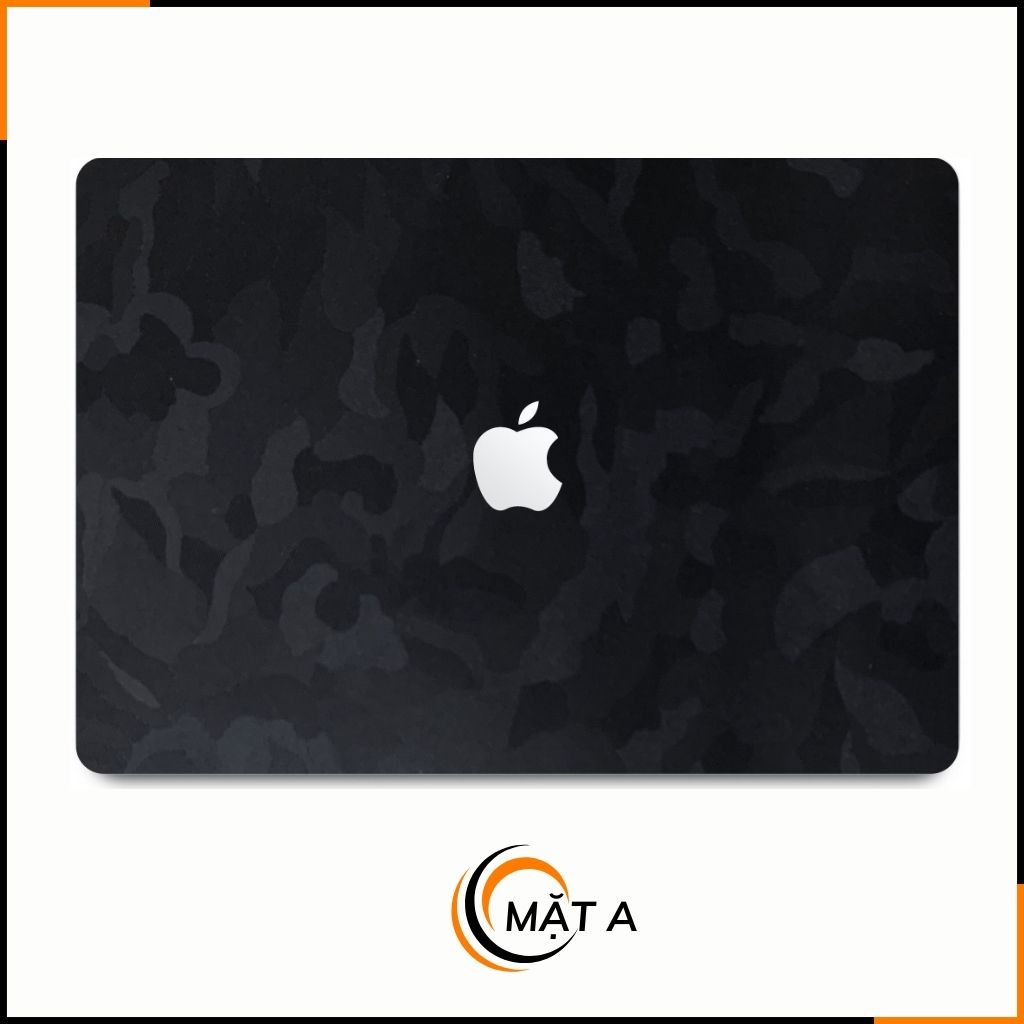 Dán skin macbook pro, macbook air chính hãng 3M nhập khẩu USA - SKIN 3M - MACBOOK - CAMO BLACK - SK-B12-01 phụ kiện điện thoại huỳnh tân store