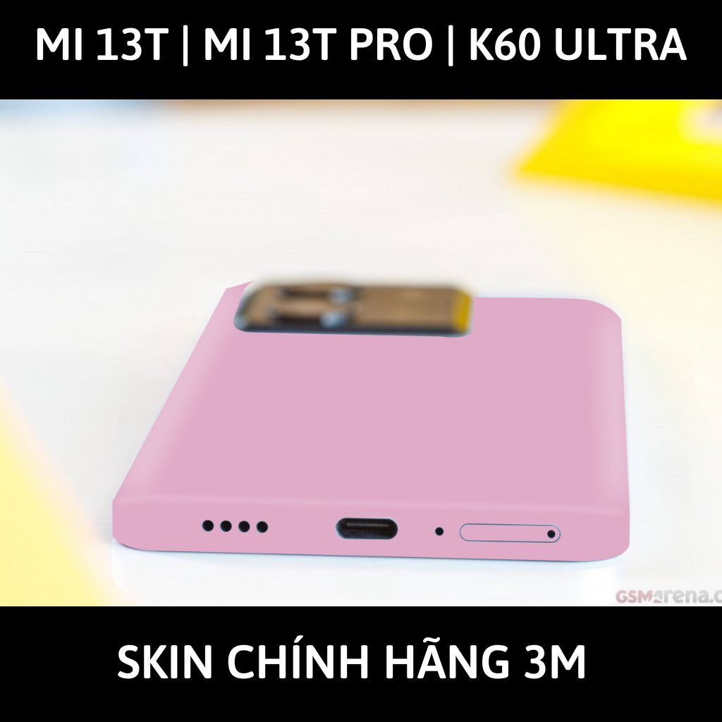 Dán skin điện thoại Mi 13T | Mi 13T Pro  | K60 Ultra full body và camera nhập khẩu chính hãng USA phụ kiện điện thoại huỳnh tân store - PASTEL PINK - Warp Skin Collection