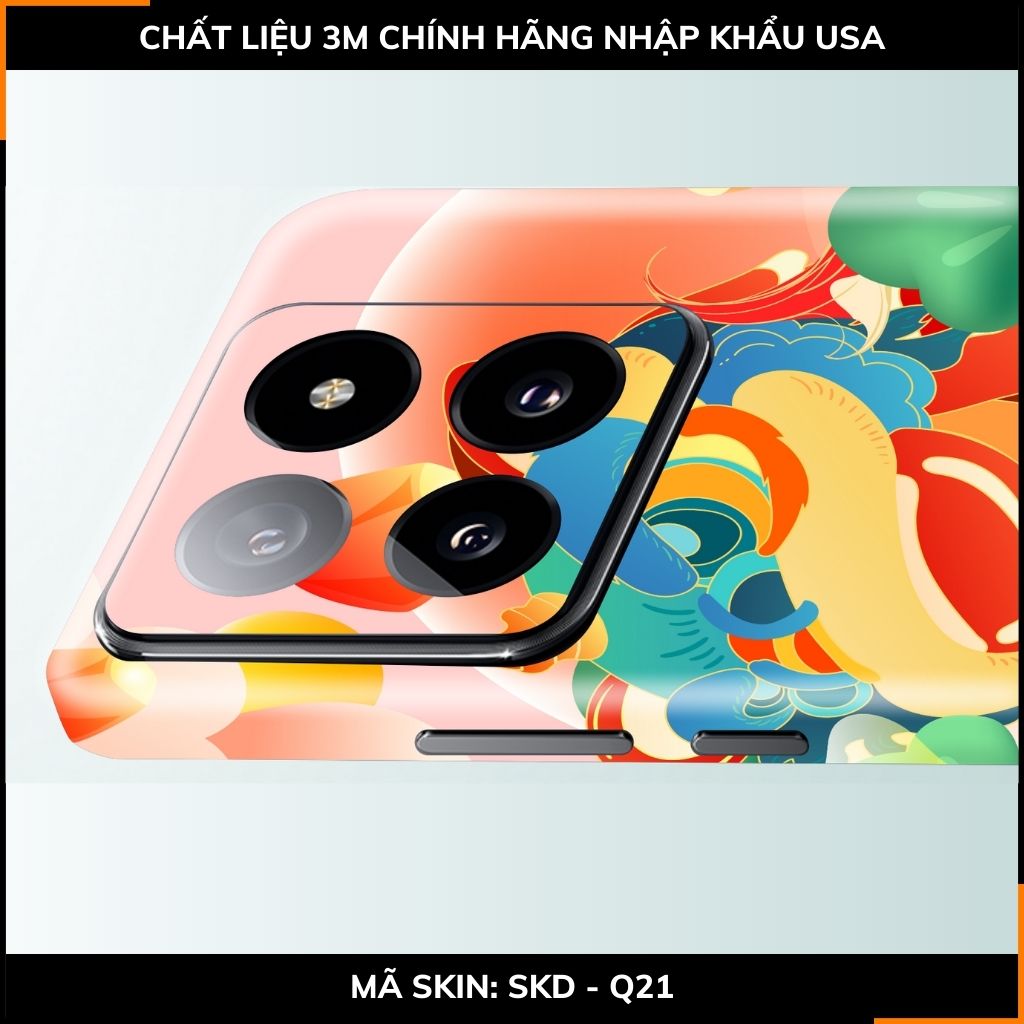 Dán skin điện thoại Xiaomi Mi 14 , Mi 14 Pro full body và camera nhập khẩu chính hãng USA in hình NEW YEAR 2024 - SKD Q21 phụ kiện điện thoại huỳnh tân store