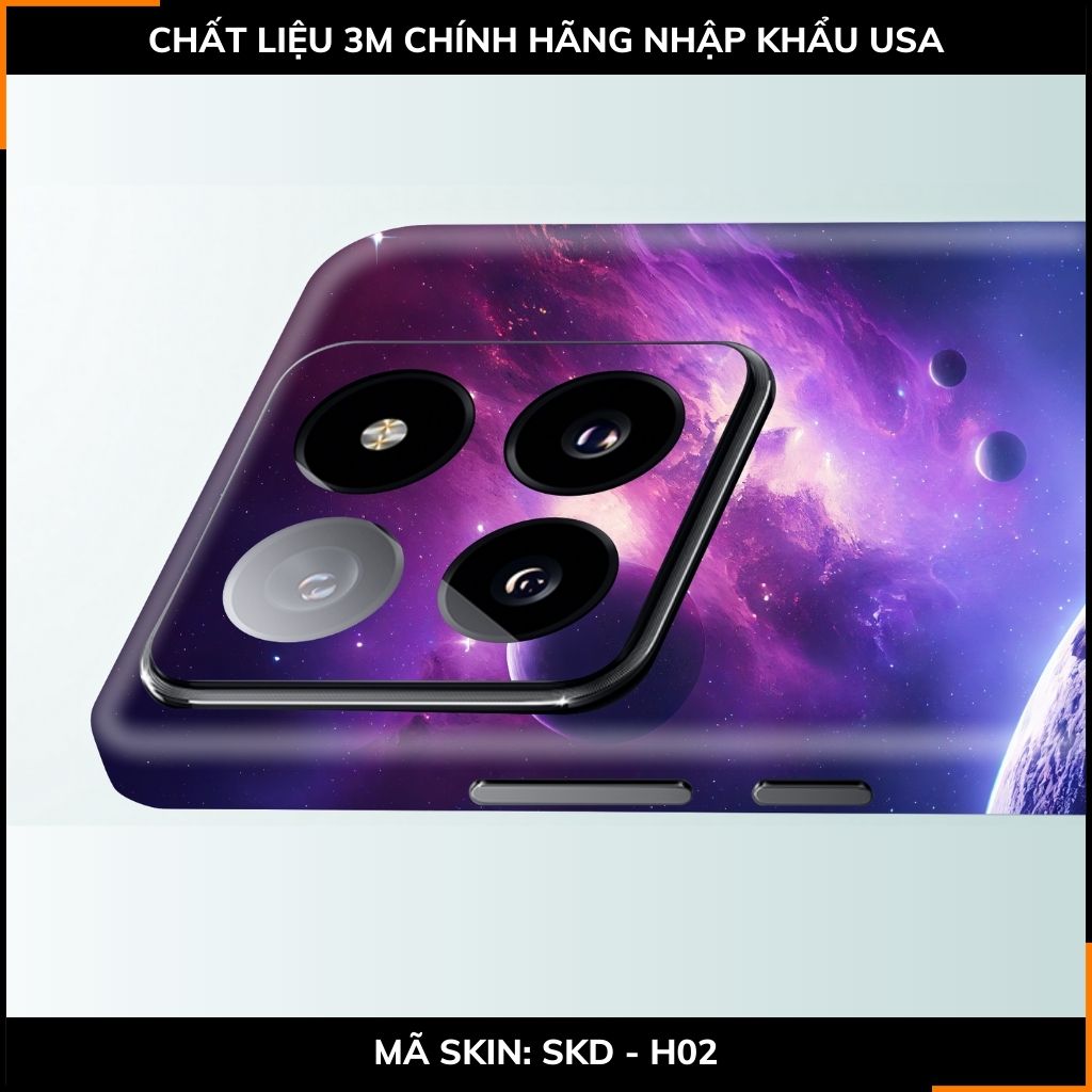 Dán skin điện thoại Xiaomi Mi 14 , Mi 14 Pro full body và camera nhập khẩu chính hãng USA in hình SPACE - SKD H02 phụ kiện điện thoại huỳnh tân store