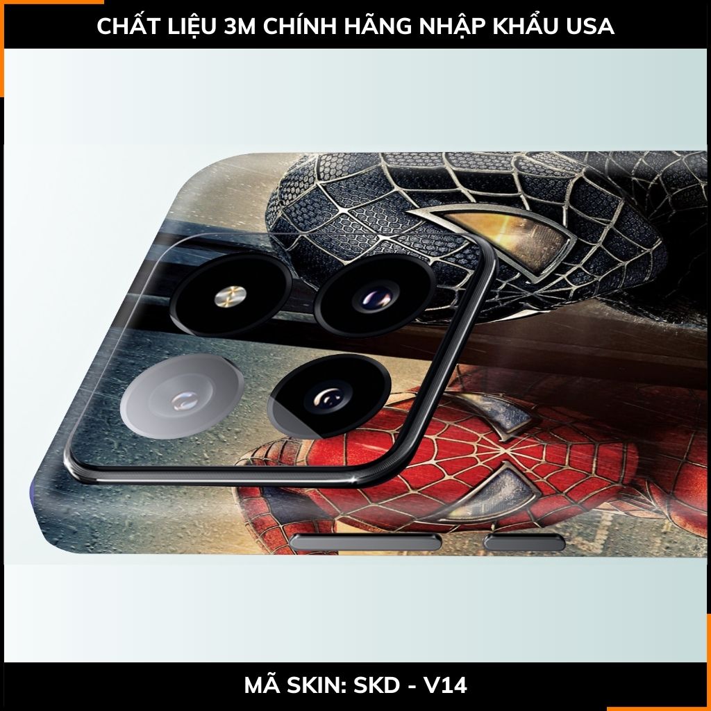 Dán skin điện thoại Xiaomi Mi 14 , Mi 14 Pro full body và camera nhập khẩu chính hãng USA in hình MERRY SPIDER MAN - SKD V14 phụ kiện điện thoại huỳnh tân store