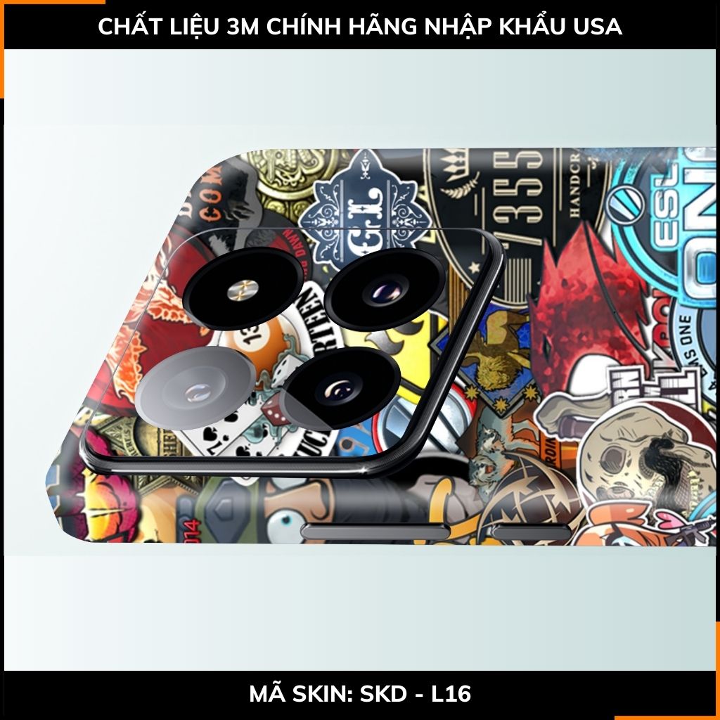 Dán skin điện thoại Xiaomi Mi 14 , Mi 14 Pro full body và camera nhập khẩu chính hãng USA in hình STICKER BOOM - SKD L16 phụ kiện điện thoại huỳnh tân store
