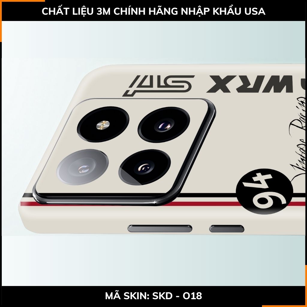 Dán skin điện thoại Xiaomi Mi 14 , Mi 14 Pro full body và camera nhập khẩu chính hãng USA in hình VINTAGE RACING - SKD O18 phụ kiện điện thoại huỳnh tân store