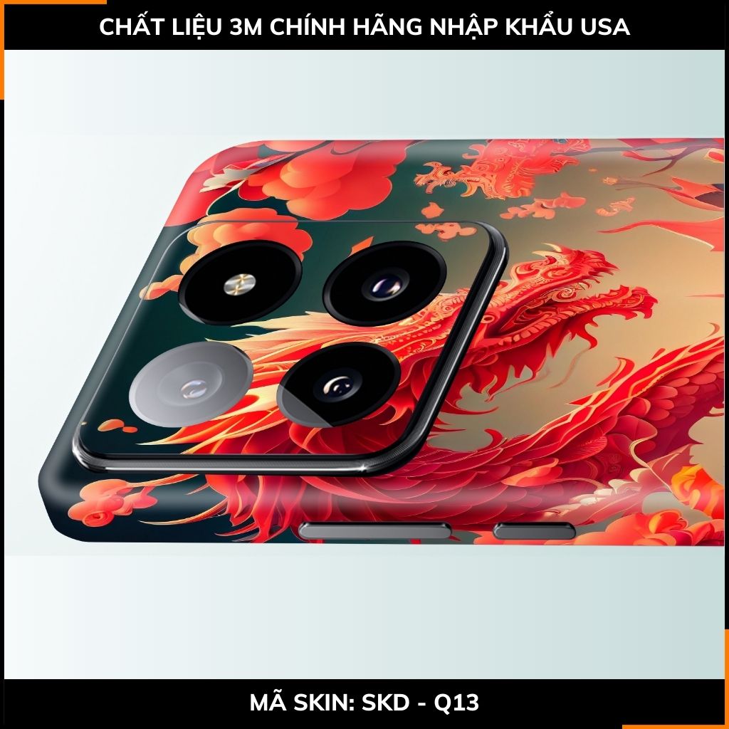 Dán skin điện thoại Xiaomi Mi 14 , Mi 14 Pro full body và camera nhập khẩu chính hãng USA in hình NEW YEAR 2024 - SKD Q13 phụ kiện điện thoại huỳnh tân store