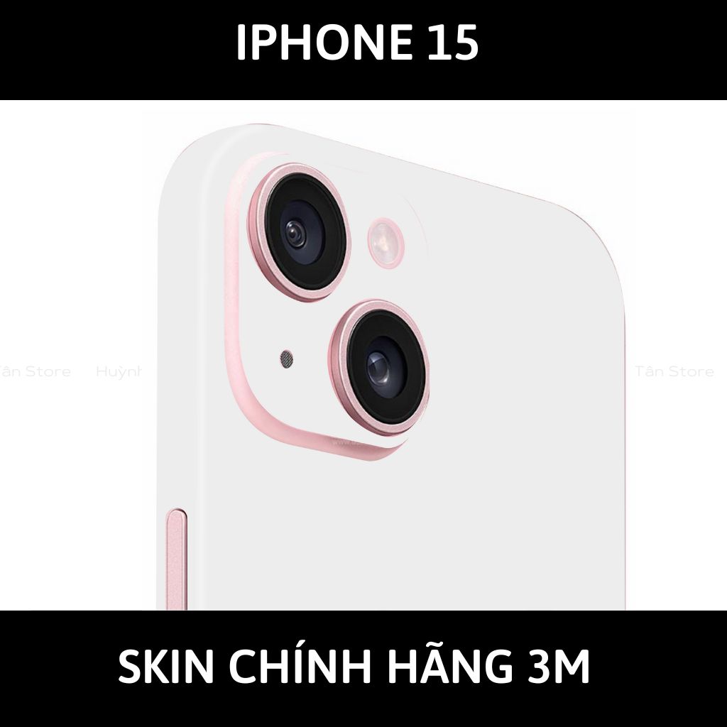 Dán skin điện thoại Iphone 15, Iphone 15 Plus full body và camera nhập khẩu chính hãng USA phụ kiện điện thoại huỳnh tân store - PASTEL WHITE - Warp Skin Collection