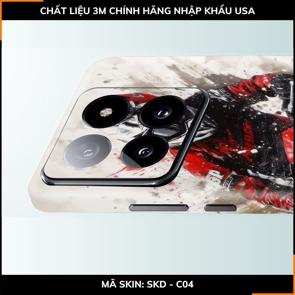 Dán skin điện thoại Xiaomi Mi 14 , Mi 14 Pro full body và camera nhập khẩu chính hãng USA in hình Motobiker - SKD C04 phụ kiện điện thoại huỳnh tân store