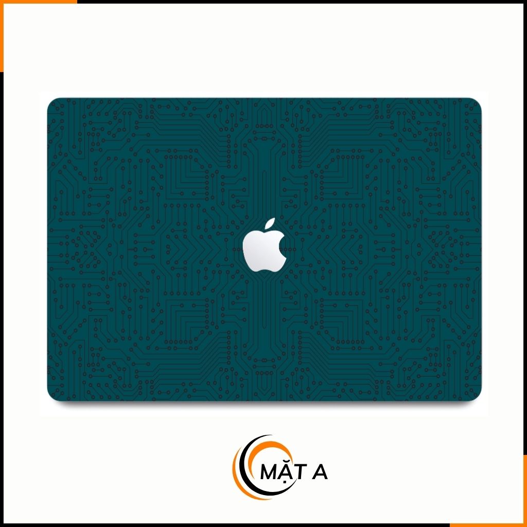 Dán skin macbook pro, macbook air chính hãng 3M nhập khẩu USA - SKIN 3M - MACBOOK - ELECTRIC GREEN  - SK B01 04 phụ kiện điện thoại huỳnh tân store