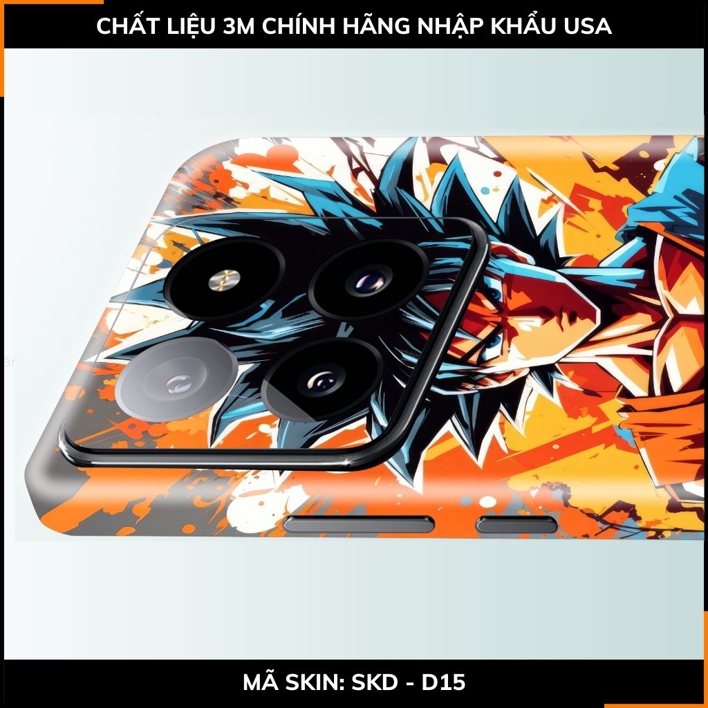 Dán skin điện thoại Xiaomi Mi 14 , Mi 14 Pro full body và camera nhập khẩu chính hãng USA in hình Dragon Ball - SKD D15 phụ kiện điện thoại huỳnh tân store