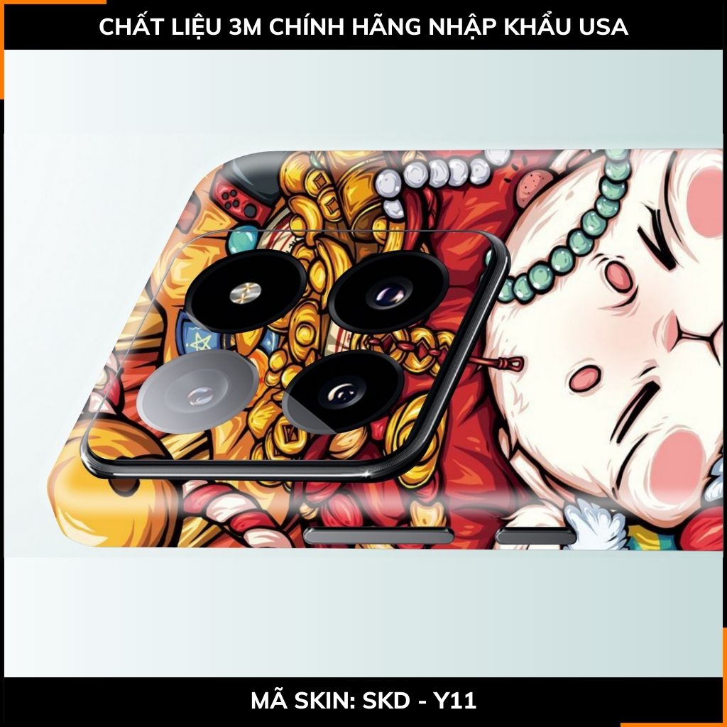 Dán skin điện thoại Xiaomi Mi 14 , Mi 14 Pro full body và camera nhập khẩu chính hãng USA in hình LUCKY CAT - SKD Y11 phụ kiện điện thoại huỳnh tân store