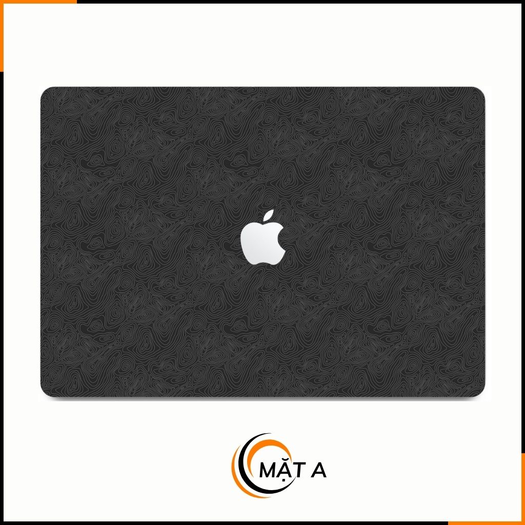 Dán skin macbook pro, macbook air chính hãng 3M nhập khẩu USA - SKIN 3M - MACBOOK - MAP BLACK - SK-B13-02 phụ kiện điện thoại huỳnh tân store