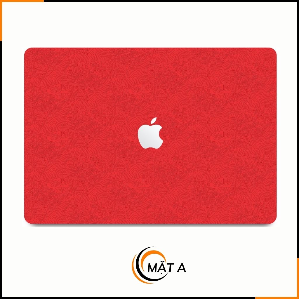 Dán skin macbook pro, macbook air chính hãng 3M nhập khẩu USA - SKIN 3M - MACBOOK - MAP RED - SK-B13-01 phụ kiện điện thoại huỳnh tân store