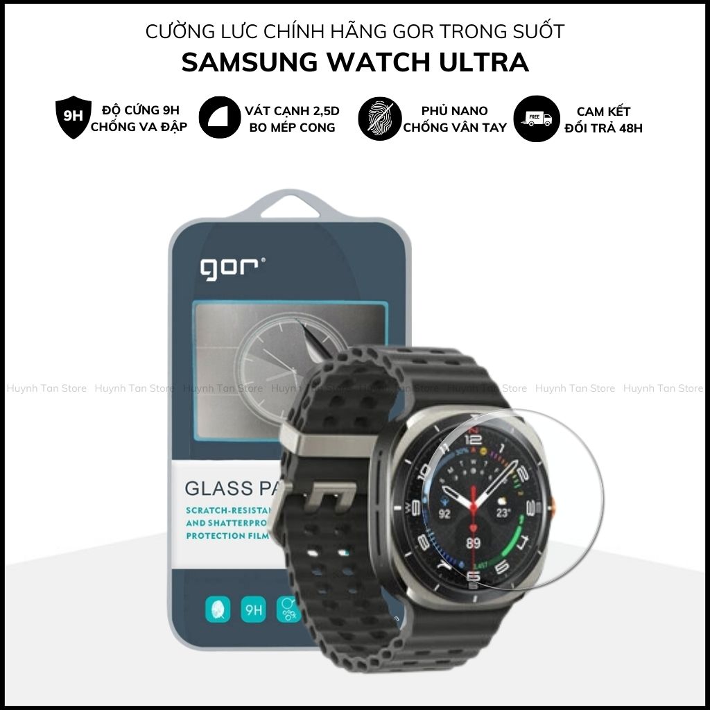 Cường lực Samsung Watch Ultra trong suốt chính hãng GOR phụ kiện điện thoại huỳnh tân store