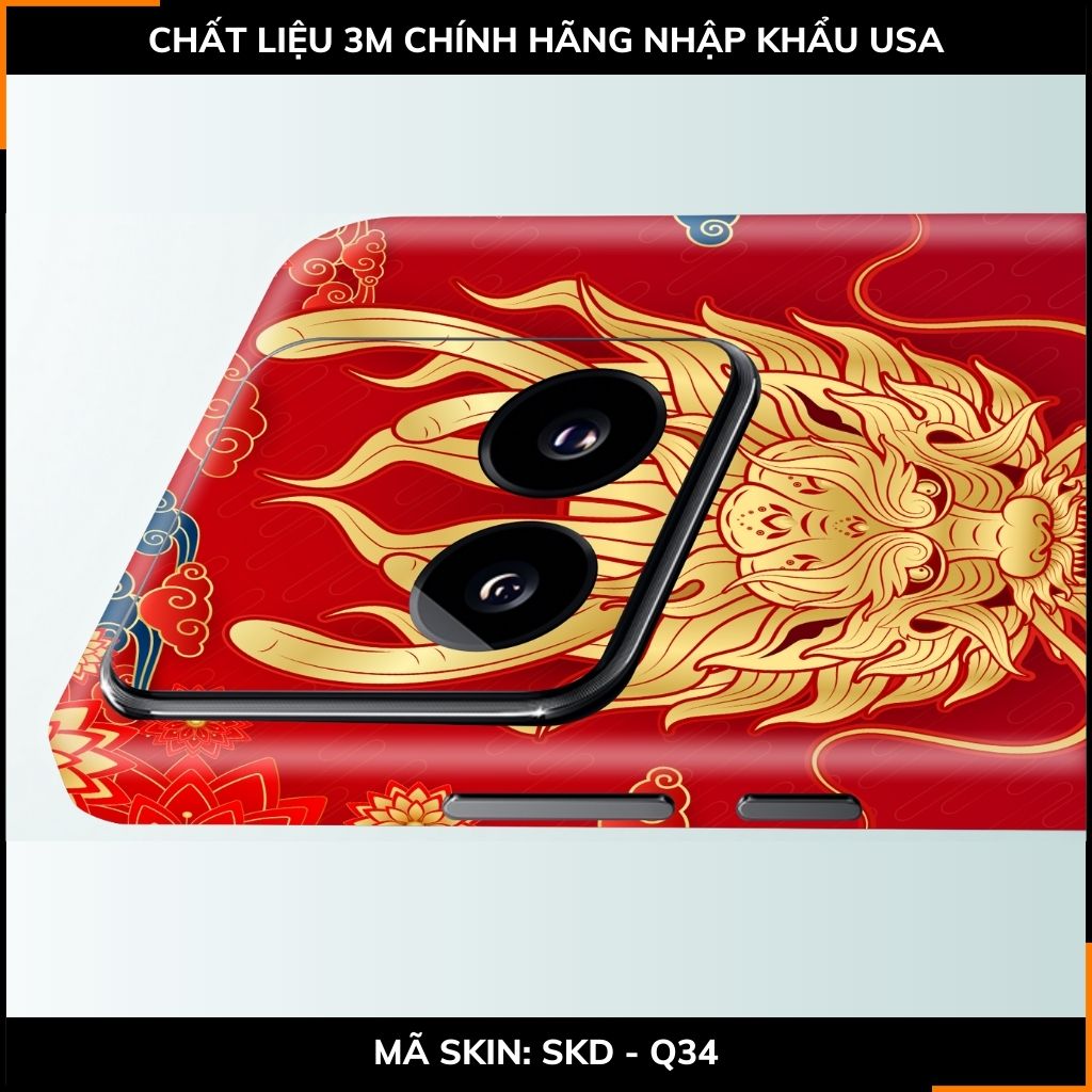 Dán skin điện thoại Xiaomi Mi 14 , Mi 14 Pro full body và camera nhập khẩu chính hãng USA in hình NEW YEAR 2024 - SKD Q34 phụ kiện điện thoại huỳnh tân store