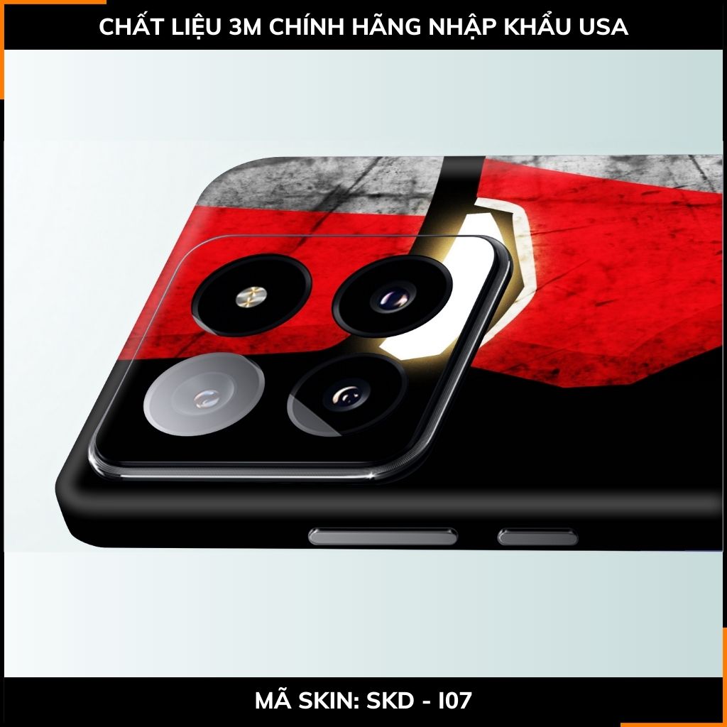 Dán skin điện thoại Xiaomi Mi 14 , Mi 14 Pro full body và camera nhập khẩu chính hãng USA in hình IRON MAN - SKD I07 phụ kiện điện thoại huỳnh tân store