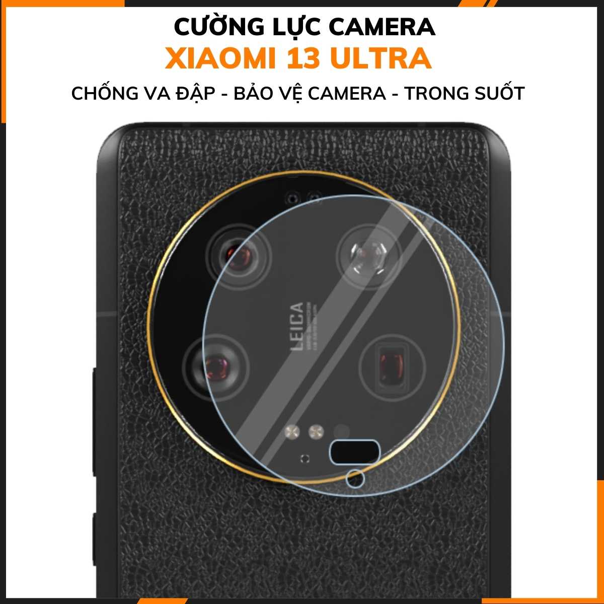 Cường lực camera xiaomi mi 13 ultra trong suốt bảo vệ cụm camera phụ kiện điện thoại huỳnh tân store
