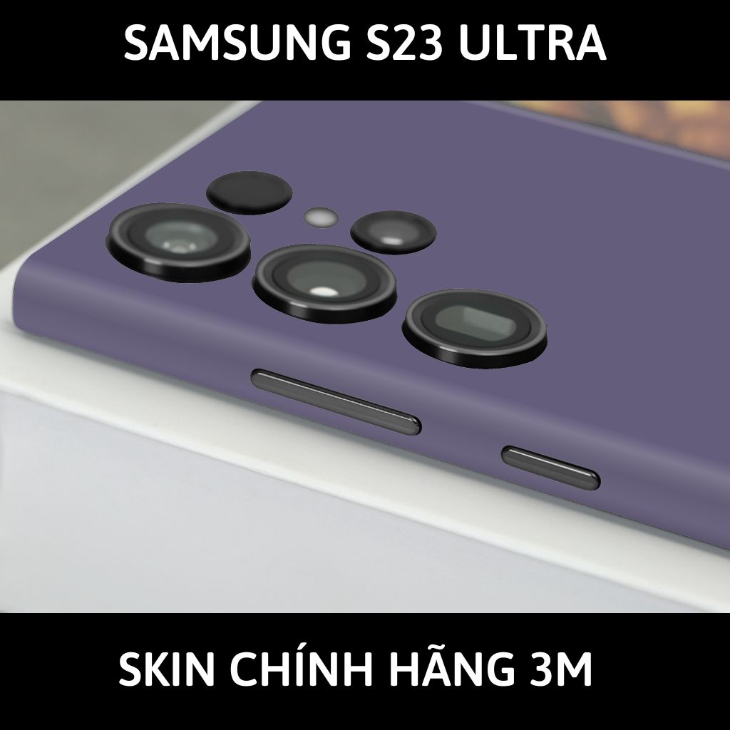 Dán skin điện thoại Samsung S23 Ultra full body và camera nhập khẩu chính hãng USA phụ kiện điện thoại huỳnh tân store - TÍM ĐẬM - SK A05 03 - Warp Skin Collection