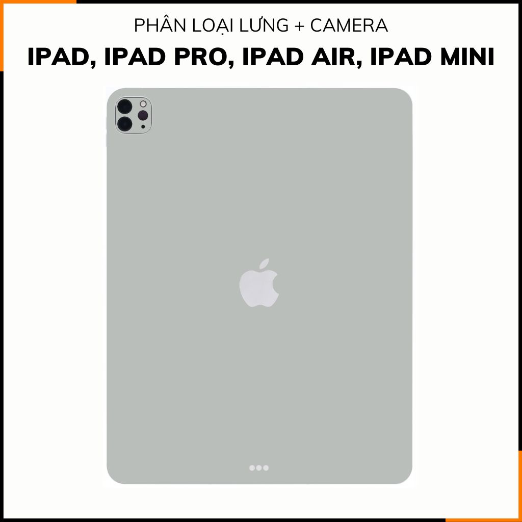 Dán skin ipad , ipad pro, ipad air , ipad mini full body và camera chính hãng 3M - PASTEL BLACK -  SK A02 08 phụ kiện điện thoại huỳnh tân store