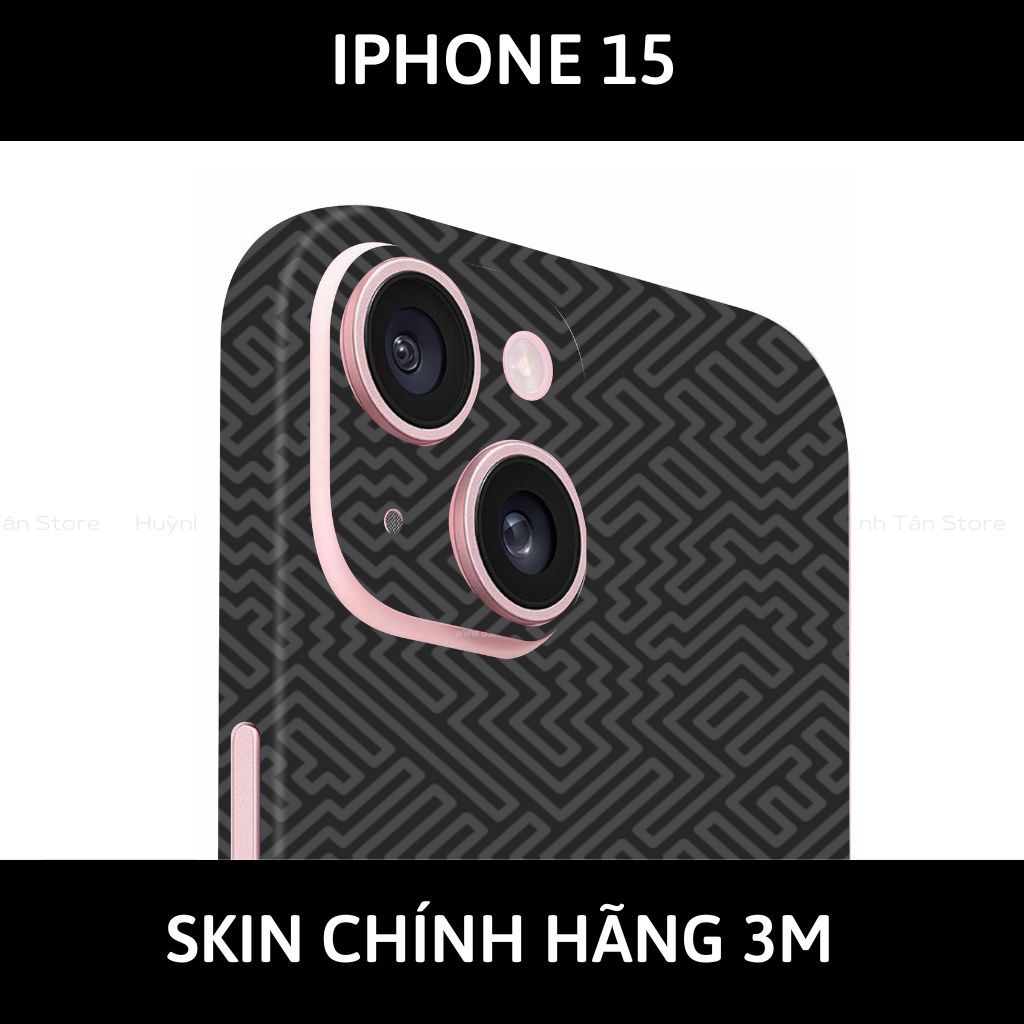 Dán skin điện thoại Iphone 15, Iphone 15 Plus full body và camera nhập khẩu chính hãng USA phụ kiện điện thoại huỳnh tân store - PATTEN TEXTURE 01 - Warp Skin Collection