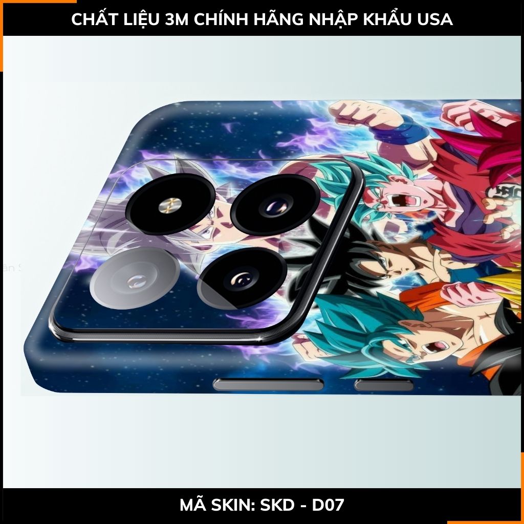 Dán skin điện thoại Xiaomi Mi 14 , Mi 14 Pro full body và camera nhập khẩu chính hãng USA in hình Dragon Ball - SKD D07 phụ kiện điện thoại huỳnh tân store