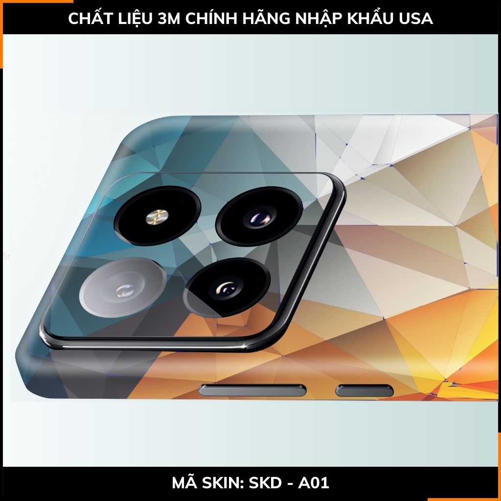 Dán skin điện thoại Xiaomi Mi 14 , Mi 14 Pro full body và camera nhập khẩu chính hãng USA in hình Không gian 3D - SKD  A01 phụ kiện điện thoại huỳnh tân store