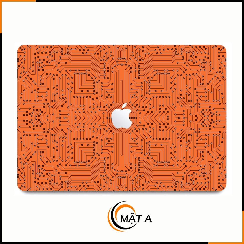 Dán skin macbook pro, macbook air chính hãng 3M nhập khẩu USA - SKIN 3M - MACBOOK - ELECTRIC ORANGE  - SK B01 03    phụ kiện điện thoại huỳnh tân store