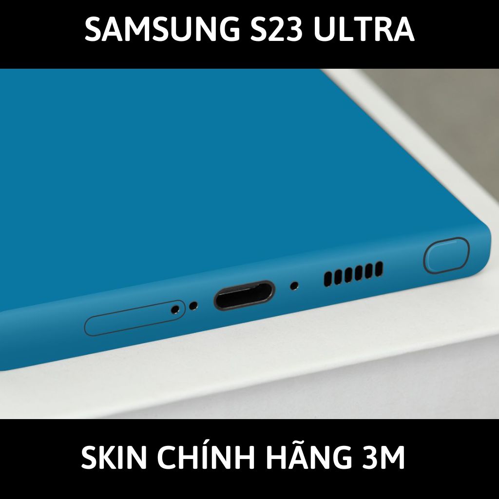 Dán skin điện thoại Samsung S23 Ultra full body và camera nhập khẩu chính hãng USA phụ kiện điện thoại huỳnh tân store - TRỐNG ĐỒNG BLUE - Warp Skin Collection