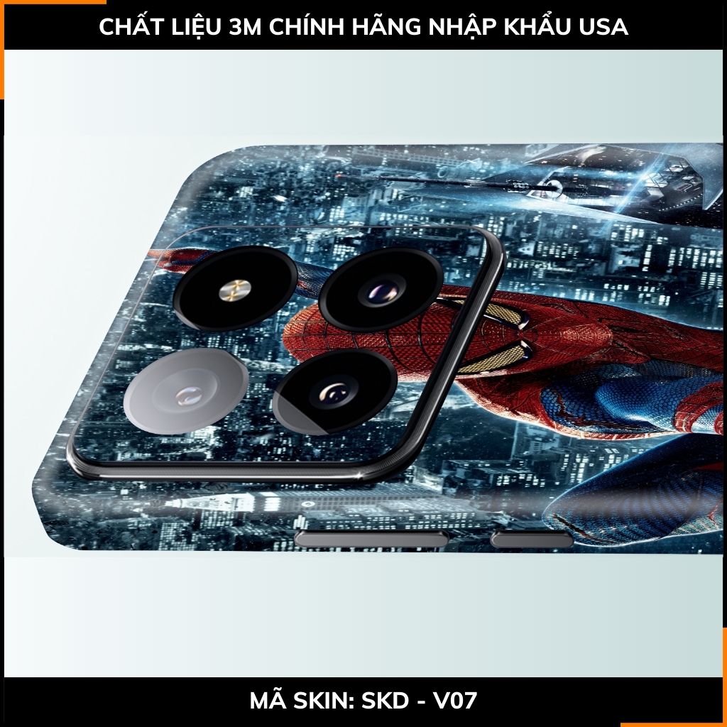Dán skin điện thoại Xiaomi Mi 14 , Mi 14 Pro full body và camera nhập khẩu chính hãng USA in hình MERRY SPIDER MAN - SKD V07 phụ kiện điện thoại huỳnh tân store