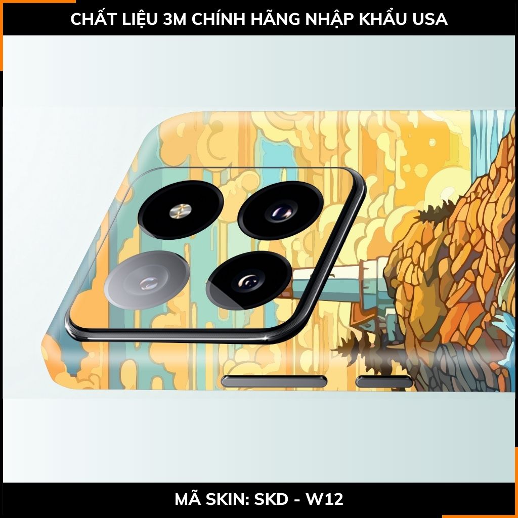 Dán skin điện thoại Xiaomi Mi 14 , Mi 14 Pro full body và camera nhập khẩu chính hãng USA in hình UNIQUE - SKD W12 phụ kiện điện thoại huỳnh tân store