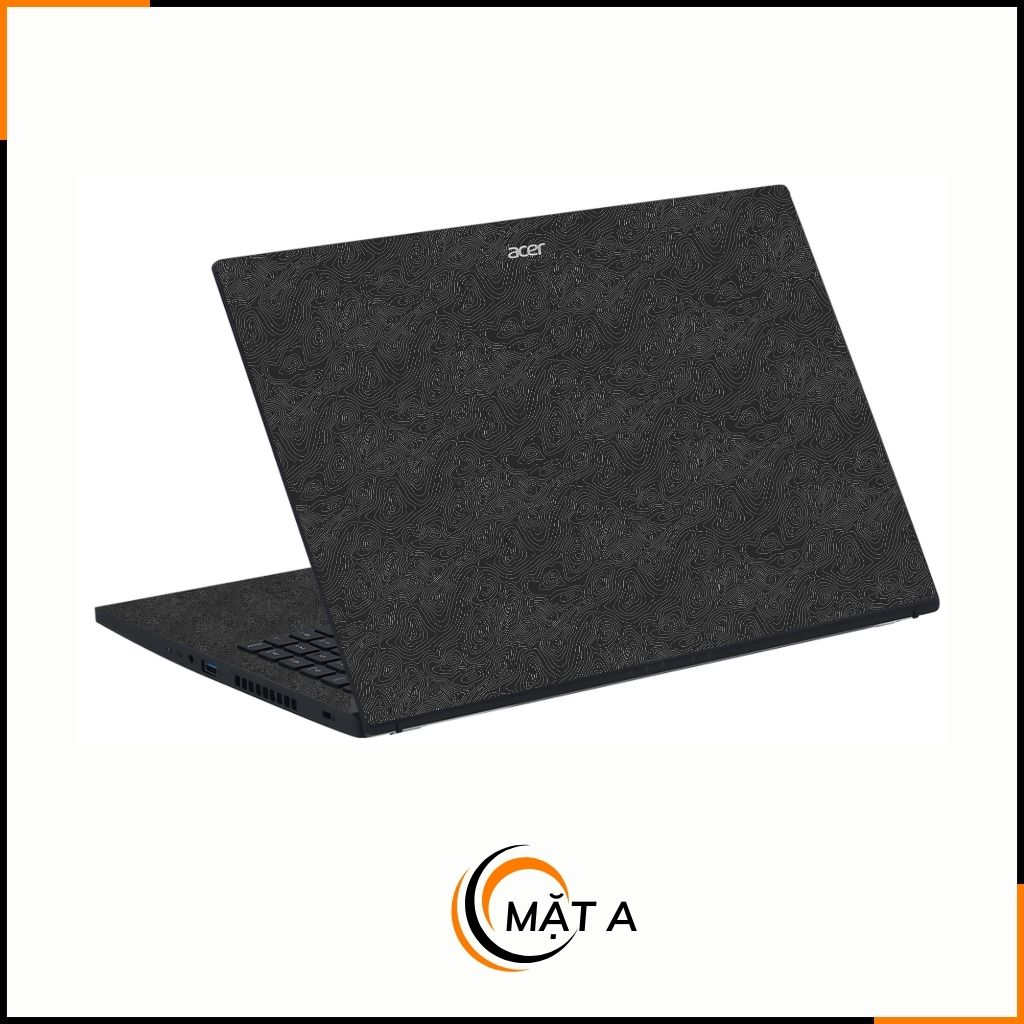 Dán skin laptop asus, dell , acer, hp, msi chính hãng ORAFOL nhập khẩu ĐỨC - SKIN 3M - LAPTOP - MAP BLACK - SK B13 02 phụ kiện điện thoại huỳnh tân store