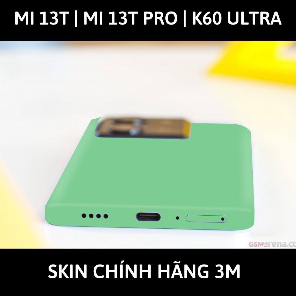 Dán skin điện thoại Mi 13T | Mi 13T Pro  | K60 Ultra full body và camera nhập khẩu chính hãng USA phụ kiện điện thoại huỳnh tân store - PASTEL GREEN - Warp Skin Collection