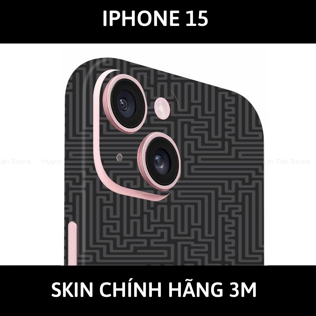 Dán skin điện thoại Iphone 15, Iphone 15 Plus full body và camera nhập khẩu chính hãng USA phụ kiện điện thoại huỳnh tân store - PATTEN TEXTURE 03 - Warp Skin Collection