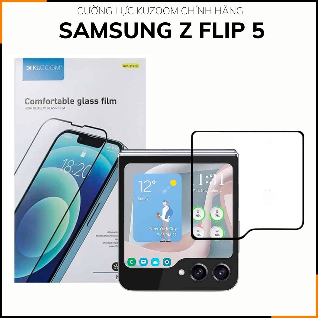 Cường lực samsung z flip 5 trong suốt full màn hình chống bám vân ...