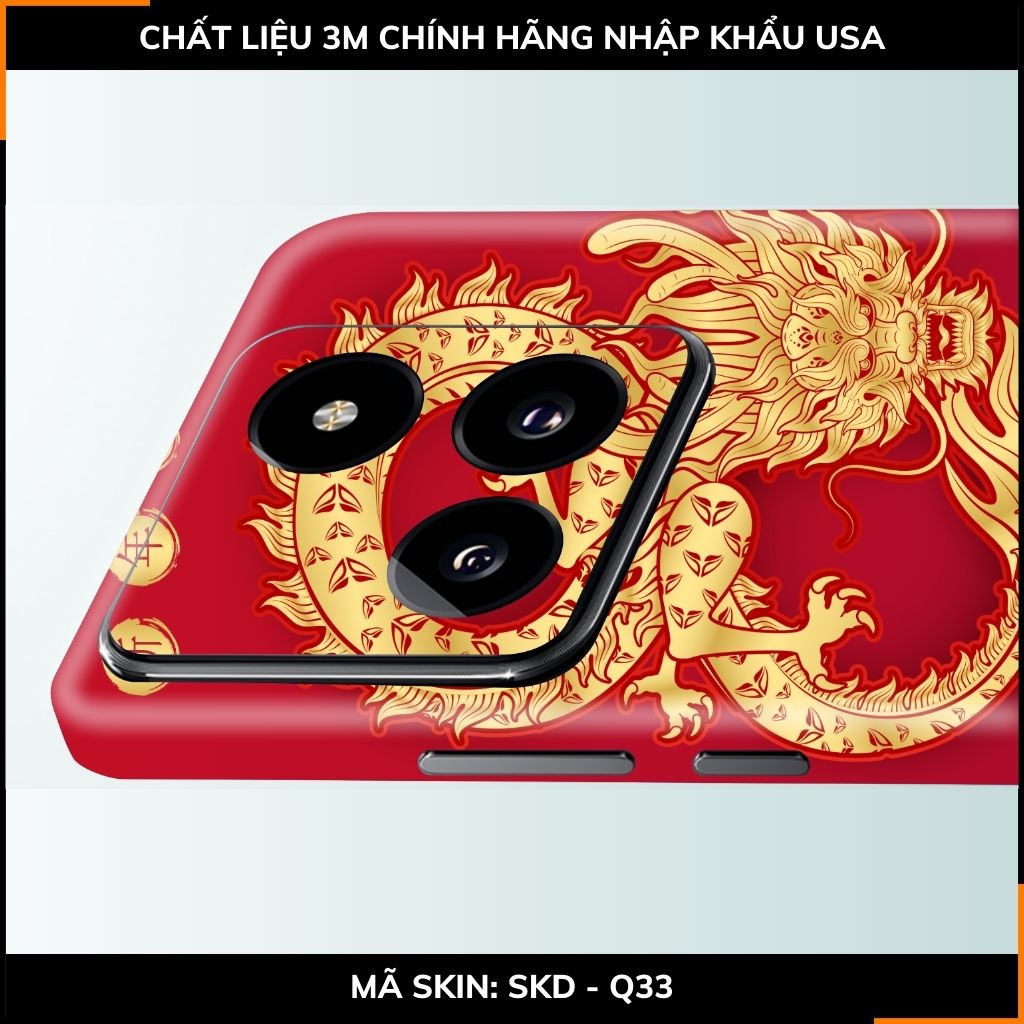 Dán skin điện thoại Xiaomi Mi 14 , Mi 14 Pro full body và camera nhập khẩu chính hãng USA in hình NEW YEAR 2024 - SKD Q33 phụ kiện điện thoại huỳnh tân store