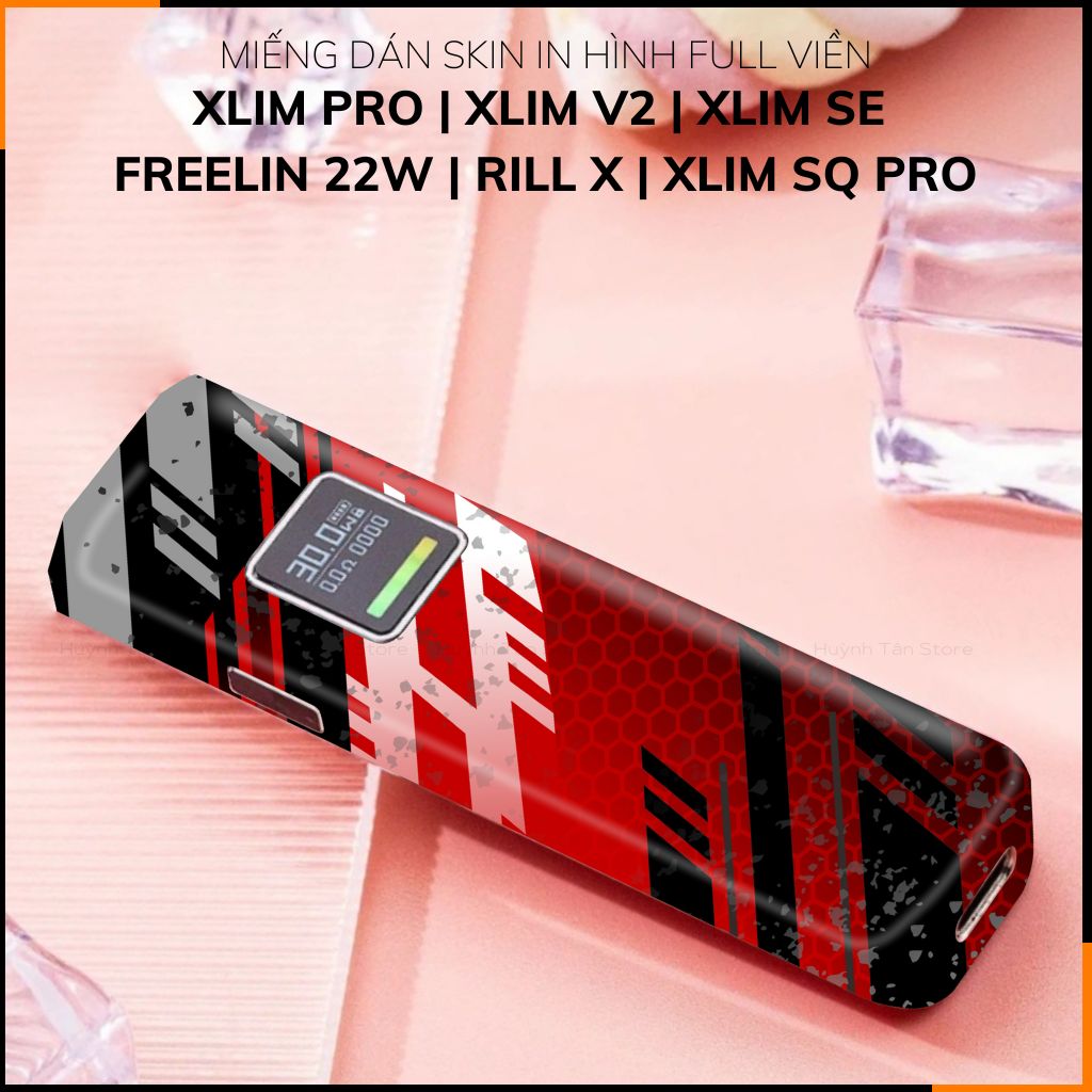 Miếng dán skin in hình xlim pro xlim v2, xlim se, rill x,feelin, xlim sq pro full viền [ A02 ] phụ kiện huỳnh tân store