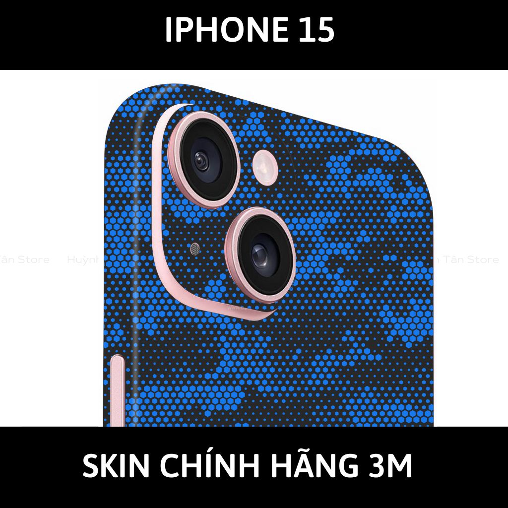 Dán skin điện thoại Iphone 15, Iphone 15 Plus full body và camera nhập khẩu chính hãng USA phụ kiện điện thoại huỳnh tân store - MAMBA BLUE - Warp Skin Collection