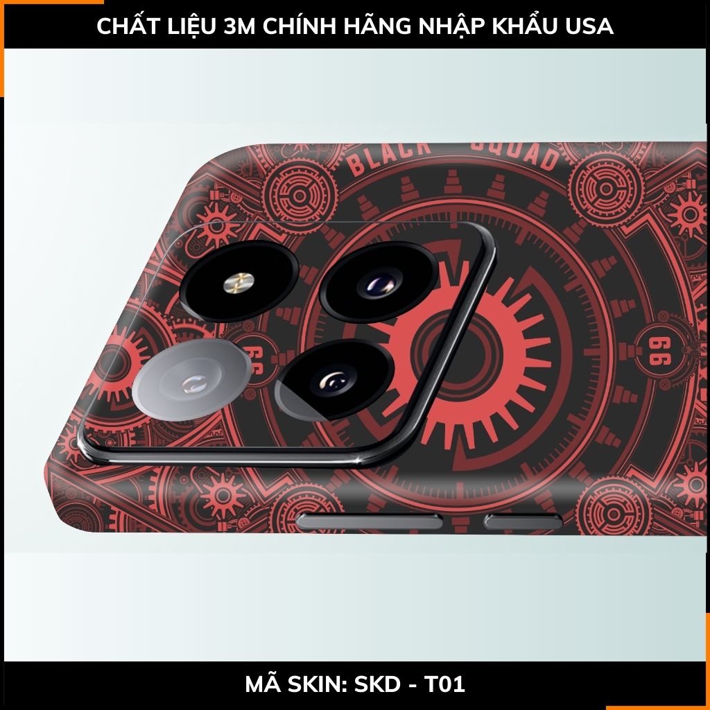 Dán skin điện thoại Xiaomi Mi 14 , Mi 14 Pro full body và camera nhập khẩu chính hãng USA in hình TECHNOLOGIC - SKD T01 phụ kiện điện thoại huỳnh tân store