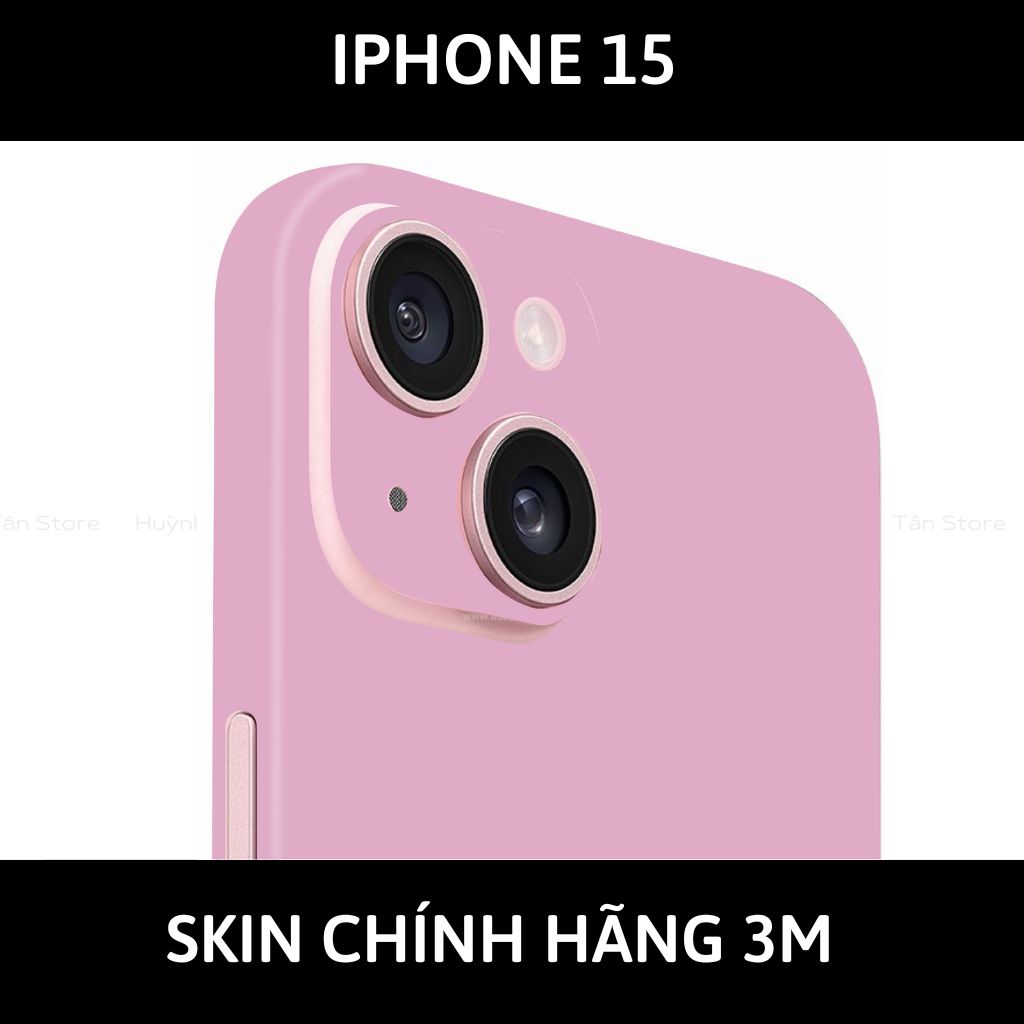 Dán skin điện thoại Iphone 15, Iphone 15 Plus full body và camera nhập khẩu chính hãng USA phụ kiện điện thoại huỳnh tân store - PASTEL PINK - Warp Skin Collection