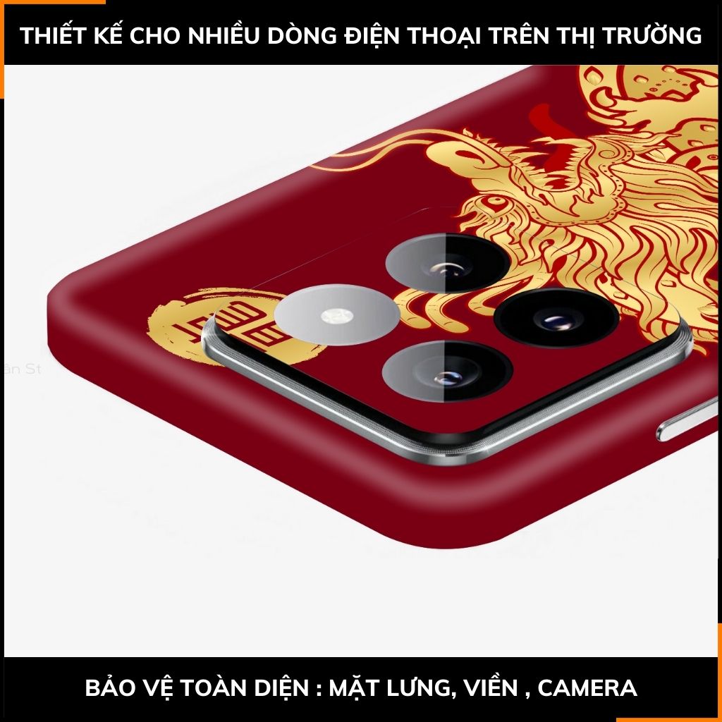 Dán skin điện thoại Xiaomi Mi 14 , Mi 14 Pro full body và camera nhập khẩu chính hãng USA in hình NEW YEAR 2024 - SKD Q01 phụ kiện điện thoại huỳnh tân store