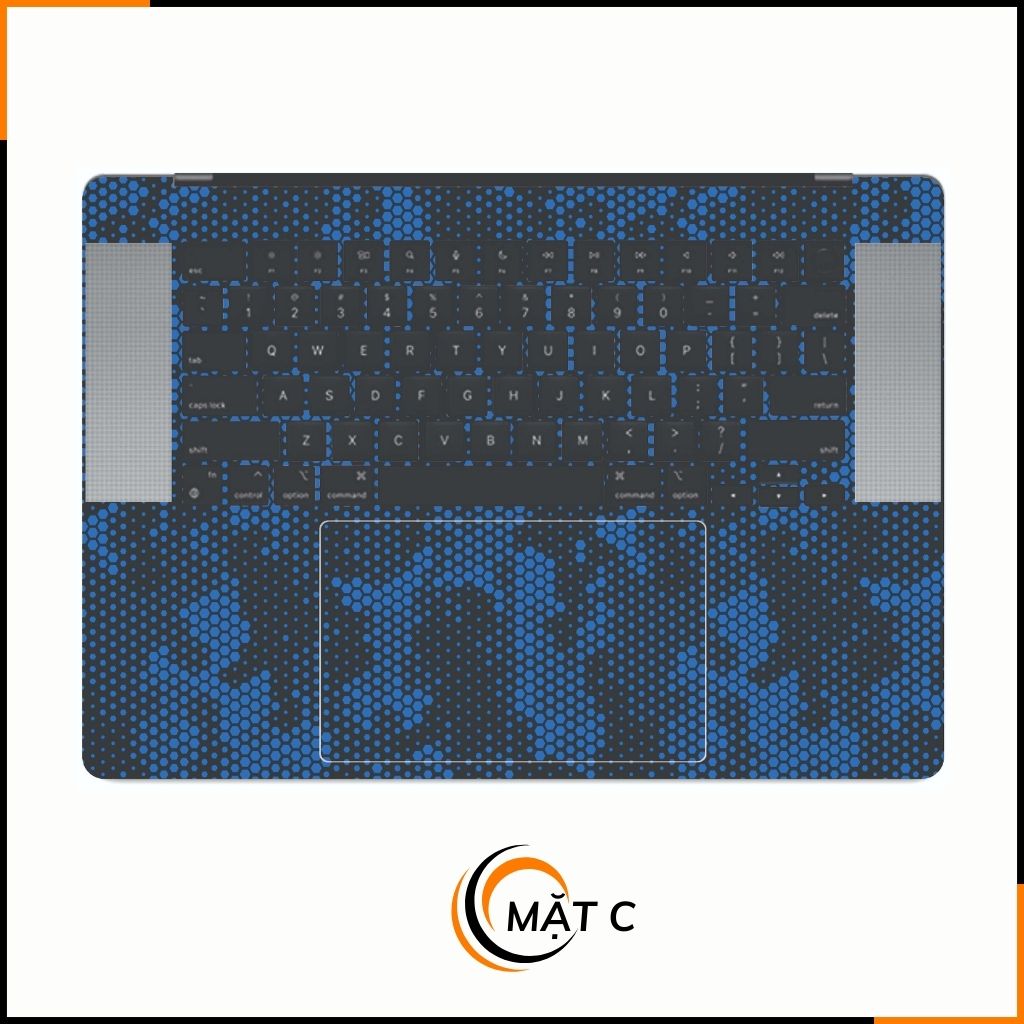 Dán skin macbook pro, macbook air chính hãng 3M nhập khẩu USA - SKIN 3M - MACBOOK - MAMBA BLUE - SK-B03-08 phụ kiện điện thoại huỳnh tân store