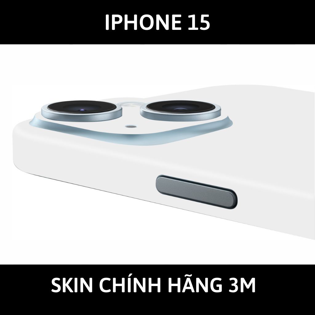 Dán skin điện thoại Iphone 15, Iphone 15 Plus full body và camera nhập khẩu chính hãng USA phụ kiện điện thoại huỳnh tân store - PASTEL WHITE - Warp Skin Collection