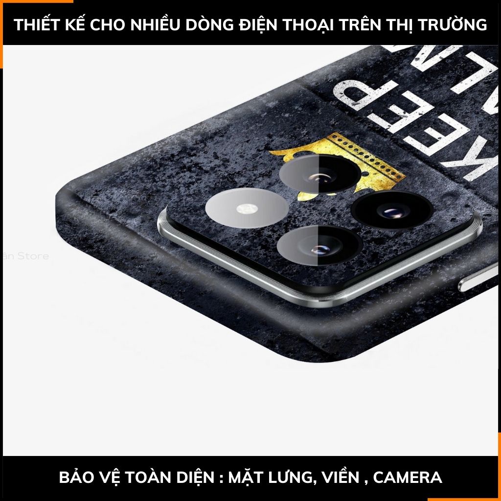 Dán skin điện thoại Xiaomi Mi 14 , Mi 14 Pro full body và camera nhập khẩu chính hãng USA in hình THÀNH NGỮ - SKD K02 phụ kiện điện thoại huỳnh tân store