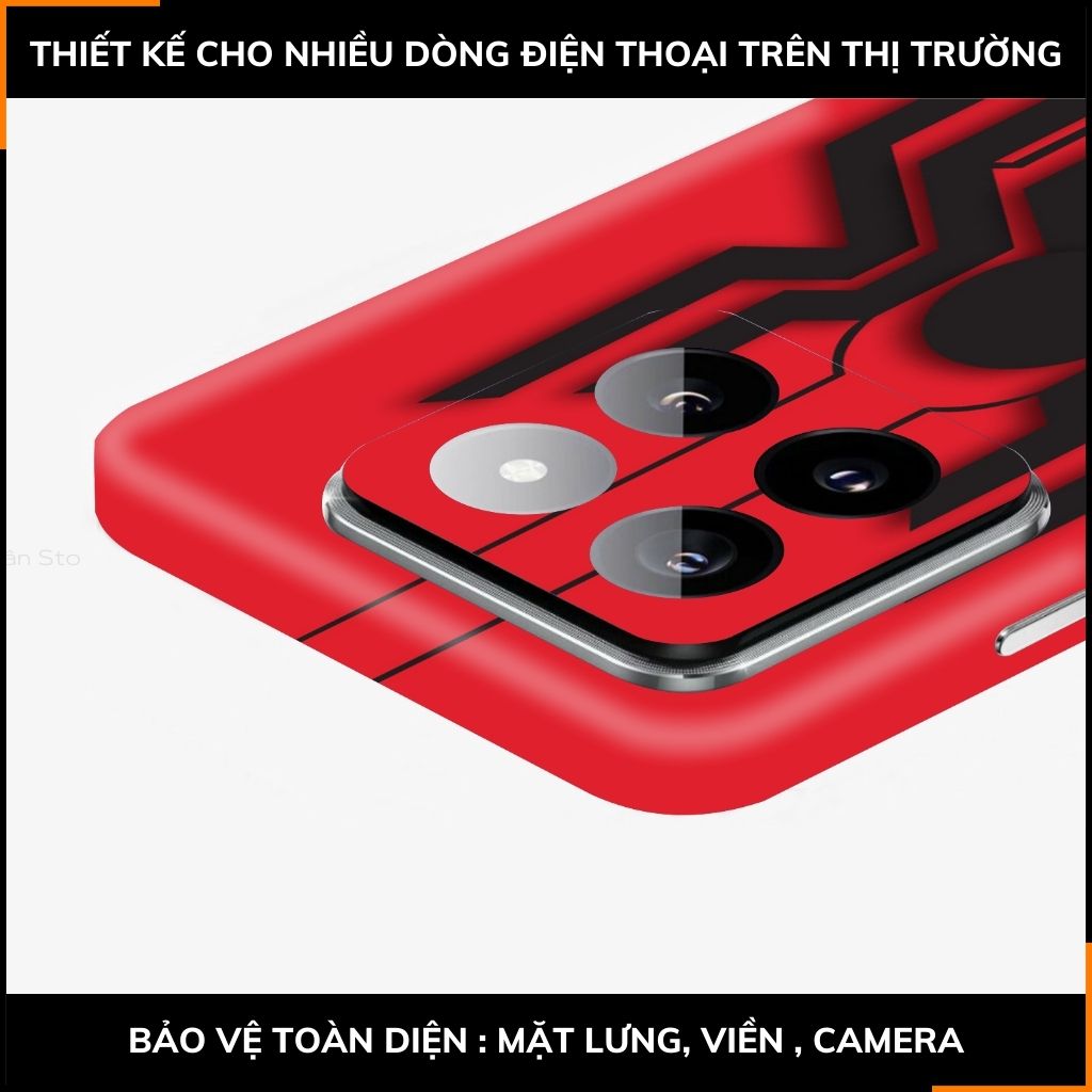 Dán skin điện thoại Xiaomi Mi 14 , Mi 14 Pro full body và camera nhập khẩu chính hãng USA in hình MERRY SPIDER MAN - SKD V06 phụ kiện điện thoại huỳnh tân store