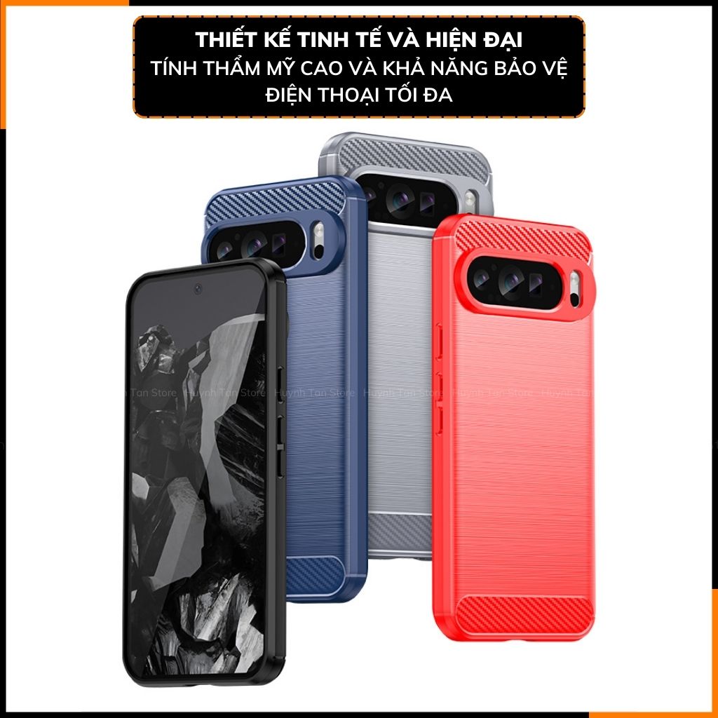Ốp lưng pixel 9 pro xl dẻo phay xướt chống bám vân tay bảo vệ camera phụ kiện huỳnh tân store