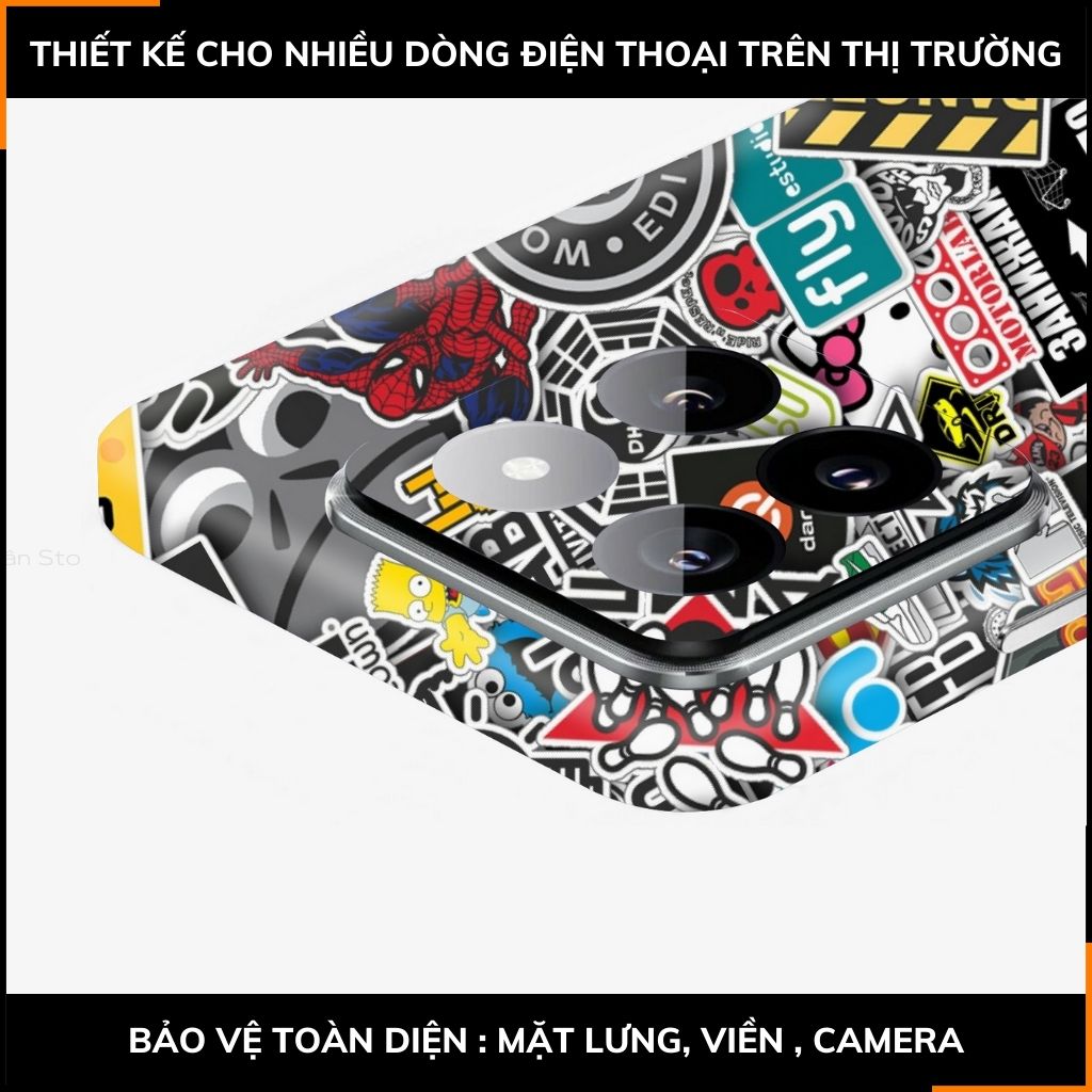 Dán skin điện thoại Xiaomi Mi 14 , Mi 14 Pro full body và camera nhập khẩu chính hãng USA in hình STICKER BOOM - SKD L13 phụ kiện điện thoại huỳnh tân store