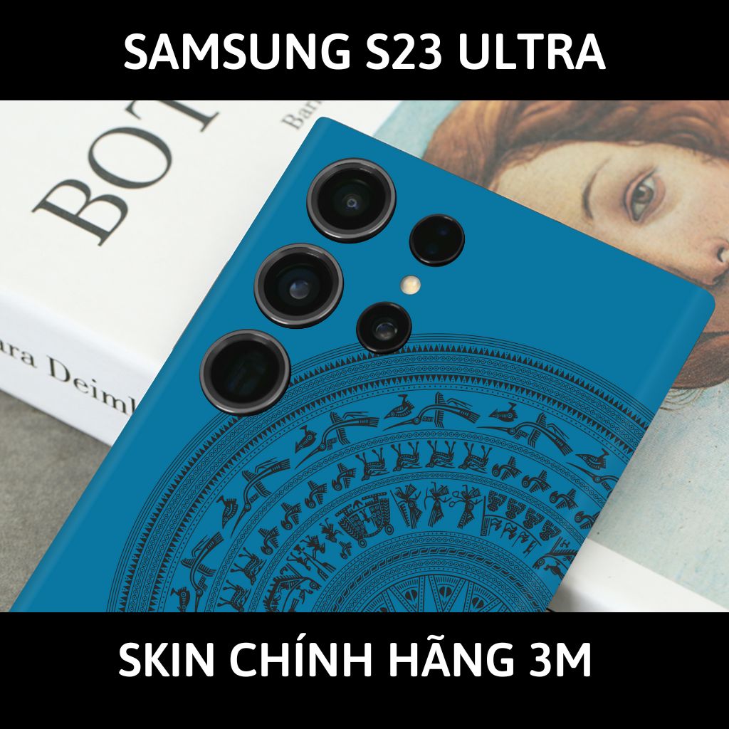 Dán skin điện thoại Samsung S23 Ultra full body và camera nhập khẩu chính hãng USA phụ kiện điện thoại huỳnh tân store - NỬA TRỐNG ĐỒNG BLUE - Warp Skin Collection